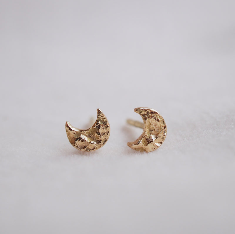 Half moon - mini - 18k guld