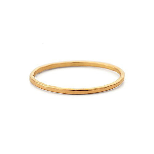 Hammered ring - 18k red gold