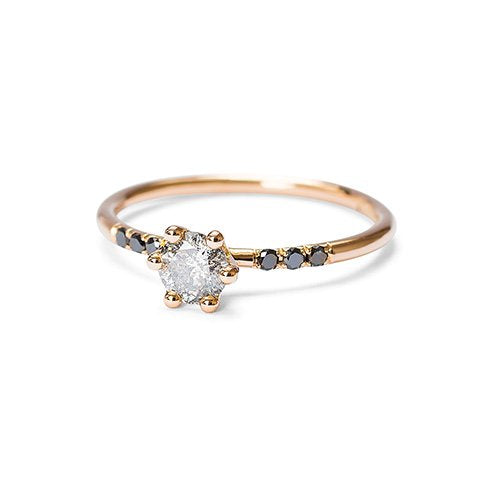 The Starlet ring - red gold